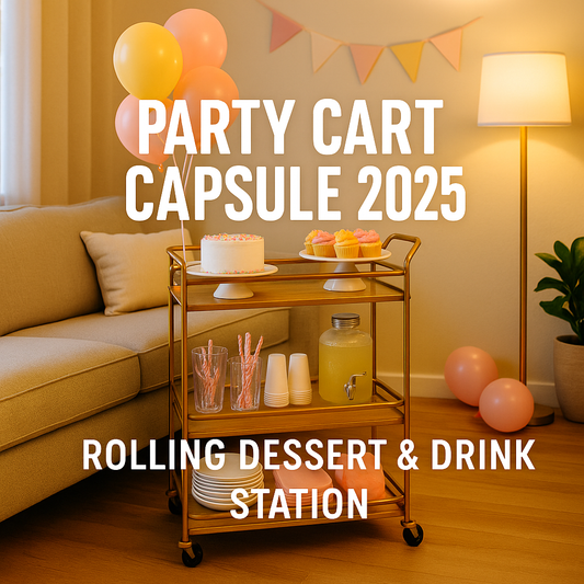 2025 Party Cart Capsule: Rolling Dessert & Drink Station Ideas for Small U.S. Homes