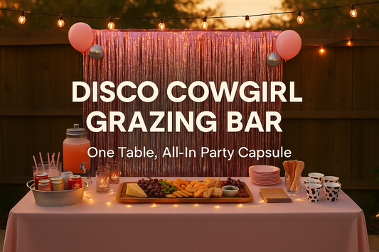 The 2025 Disco Cowgirl Grazing-Bar Capsule: Turn One Table into a Self-Serve Party Zone