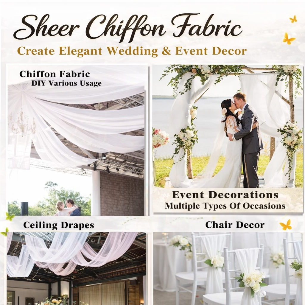 The “Soft Ceiling” Effect: Turn Any Winter Event Into a Photo-Ready Space With Sheer Chiffon Draping