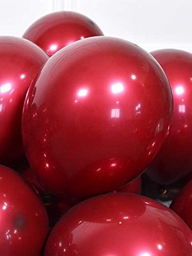 50pcs 12" Party Decoration Matte Latex Balloon for Birthday Wedding Anniversary Christmas Festival (Burgundy)