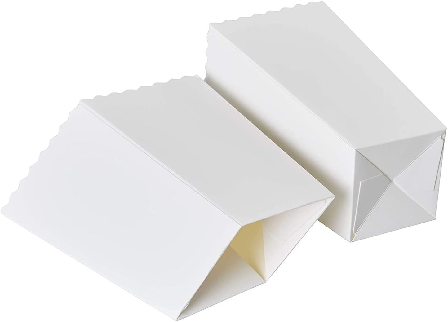 BLUE PANDA 100 Pack White Popcorn Boxes Bulk for Party - White Popcorn Containers for Movie Night & Carnival Decorations - 46 oz Paper Box (7.8 x 4.25 x 4.25)