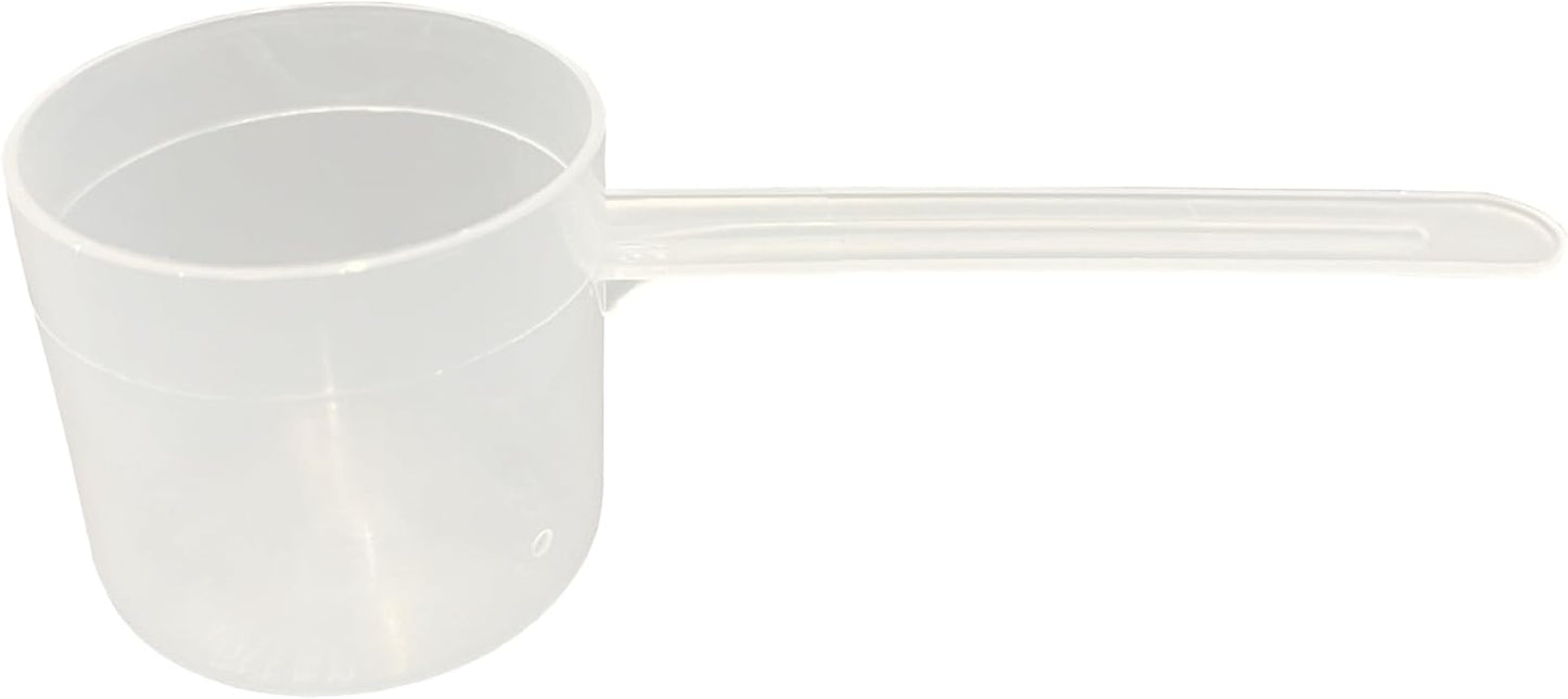 55 mL (55 CC | 1.86 Oz.) Long Handle Scoop for Measuring Coffee, Pet Food, Grains, Protein, Spices and Other Dry Goods (Pack of 5)