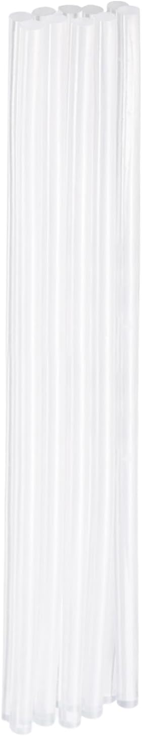 HARFINGTON 10pcs Hot Glue Sticks 0.28" Dia x 10.63" Long EVA Mini Hot Melt Adhesive Glue Stick for Hot Melt Gun Wood Plastic Glass Flowers Fabrics Foam, Clear
