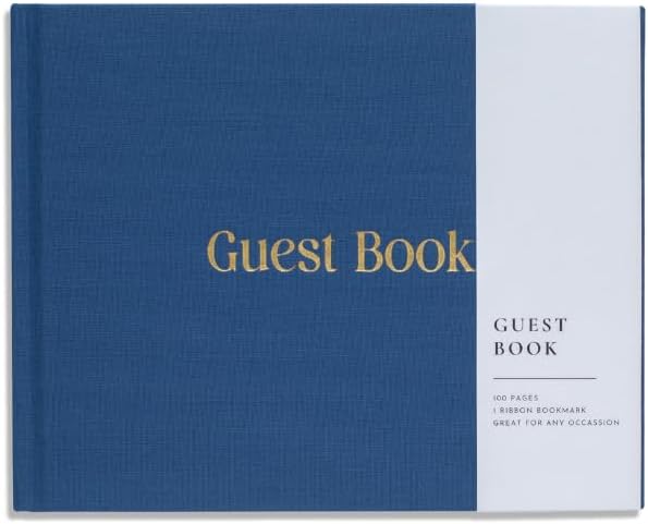 Lamare Wedding Guest Book – Elegant Guest Book for Party, Baby Shower Guest Book & Polaroid Guest Book for Wedding