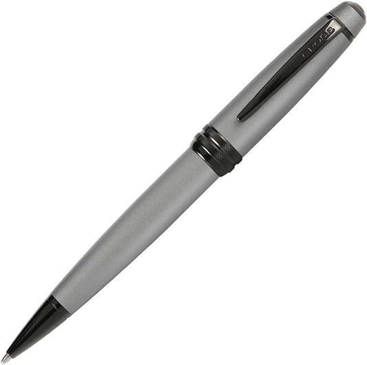 Cross Bailey Refillable Ballpoint Pen Presented in a Premium Gift Box - Medium Point, Black Ink, Matte Gray