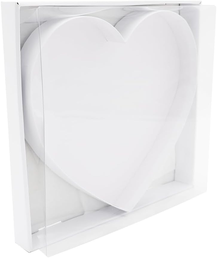 12" Fillable Cardboard Letter Charcuterie Gift Cupcake Box With Cover Sweets Packaging (Heart)