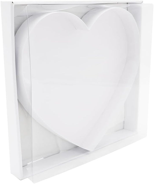 12" Fillable Cardboard Letter Charcuterie Gift Cupcake Box With Cover Sweets Packaging (Heart)