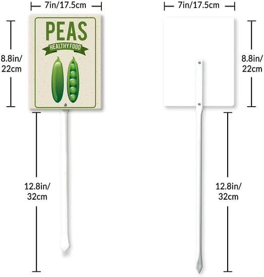 Eveokoki Aluminum Seed & Plant Labels - Plant Markes for Seedlings-Plant Tags for Pots - Garden Signs for Vegetable - Durable Markers for Plants Outdoor Waterproof - Garden Decor for Farmhouse