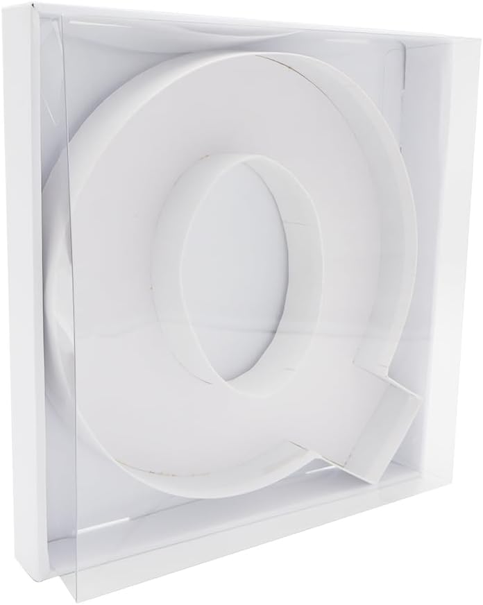 12" Fillable Cardboard Letter Charcuterie Gift Cupcake Box With Cover Sweets Packaging (Q)