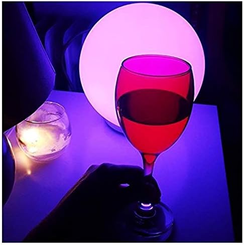 Mr.Go 8-inch Ultra-Fun LED Glowing Ball Light w/Remote, RGB Color Changing Globe Mood Lamp, 16 Colors 8 Brightness 4 Lighting Modes, Waterproof, Rechargeable & AC Adapter Power, Stunning Light Orb