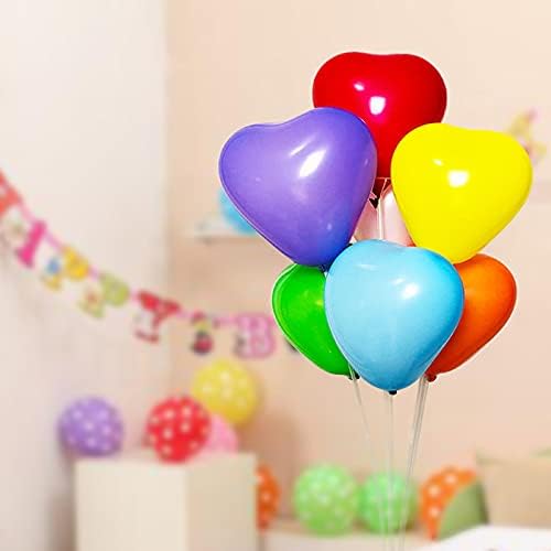 50 6-inch blue Color Heart shaped Latex Balloons for Valentines Day,Propose Marriage,Wedding Party.