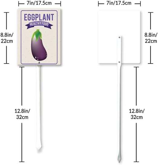 Eveokoki Aluminum Seed & Plant Labels - Plant Markes for Seedlings-Plant Tags for Pots - Garden Signs for Vegetable - Durable Markers for Plants Outdoor Waterproof - Garden Decor for Farmhouse