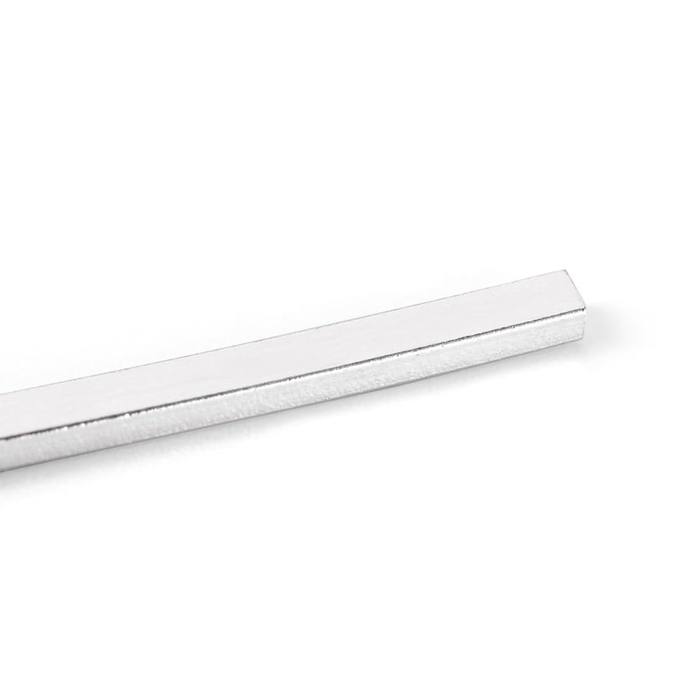 Fashewelry 0.3 ft 925 Sterling Silver Flat Bezel Strip Wire 2mm Soft Metal Stamping Wire with 1pc Cleaning Cloth for Stone Cabochon Rings Bangles Jewelry Making Findings