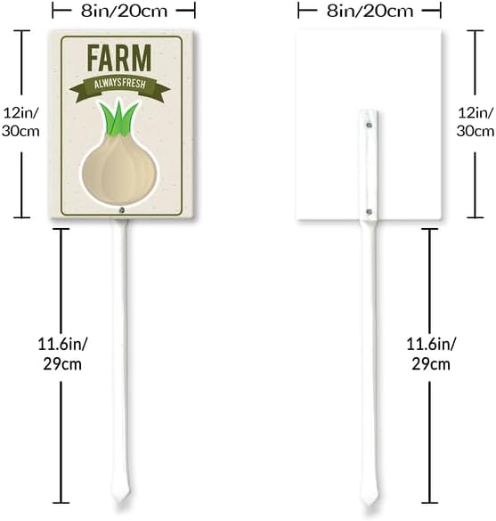 Eveokoki Aluminum Seed & Plant Labels - Plant Markes for Seedlings-Plant Tags for Pots - Garden Signs for Vegetable - Durable Markers for Plants Outdoor Waterproof - Garden Decor for Farmhouse