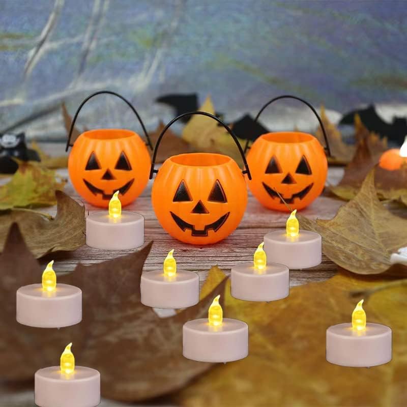 LED Tea Lights Candles- 100PACK Warm Yellow Flameless Candles Realistic and Bright Flickering Long Lasting 200Hours for Holiday Celebration,Party,Home Decoration,Battery Operated