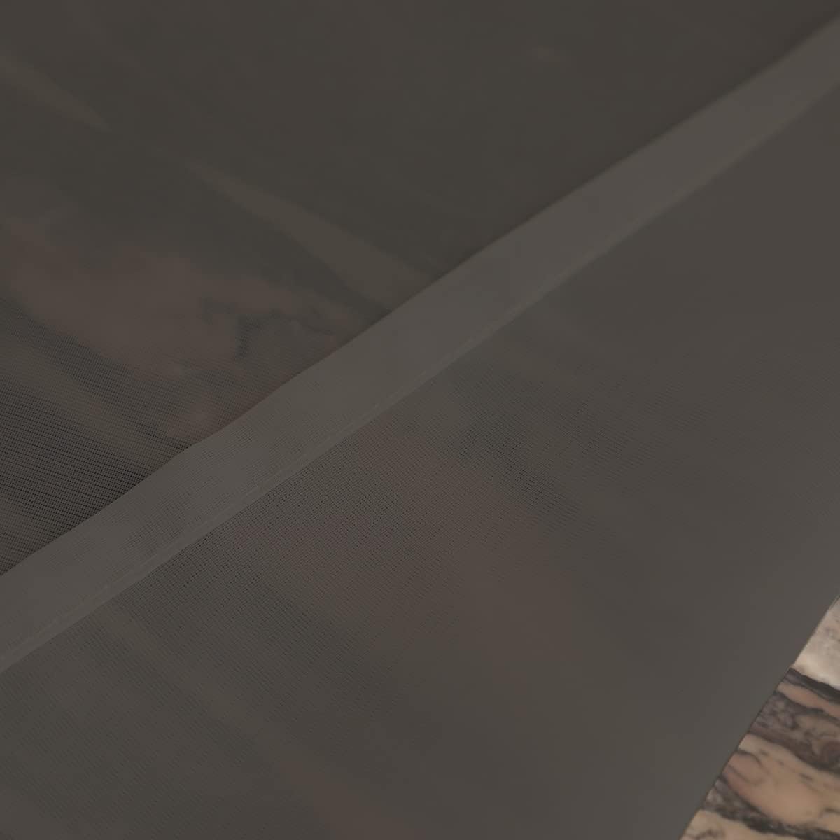 Window Dark Gray Sheer Curtains 95 Inches Long 2 Panels Sheer Curtain Basic Rod Pocket Panel for Bedroom Children Living Room Yard Kitchen (Dark Gray, 52" W x 95" L | 2 pcs)