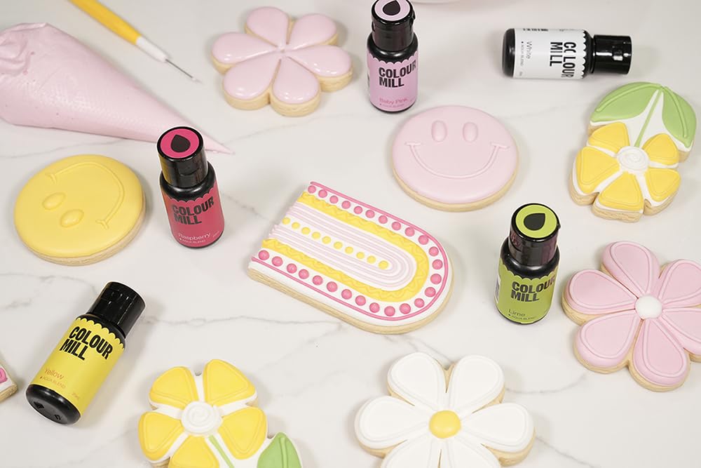 Colour Mill Aqua Blend Water-Based Food Coloring, 20 Milliliters White