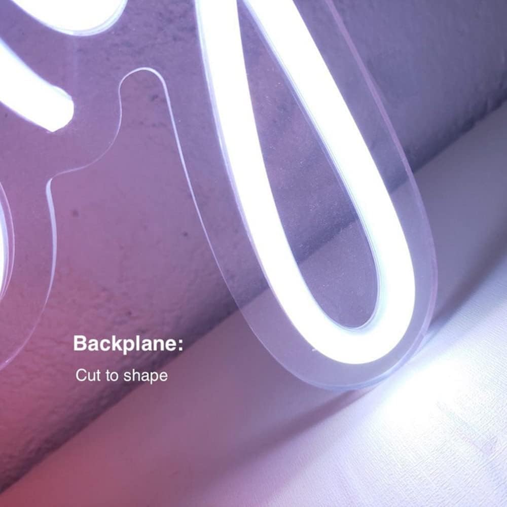 LED Neon Sign Night Light for Wall Party Décor Bedroom Room Bar Wedding Home Birthday Art Decoration Christmas with USB Chain Light modulator 5v (lets party blue)