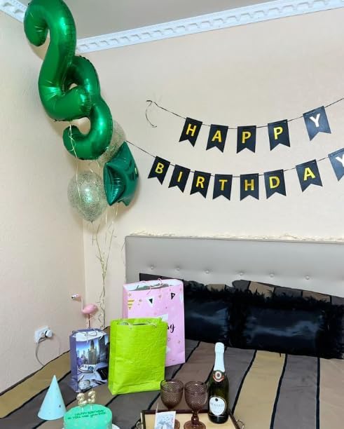 Green 40 Inch 30 Number Balloons, Balloon Decorations for 30 Birthday, Foil Giant 30 Birthday Graduations Anniversary Party