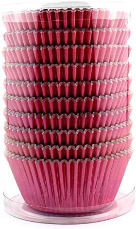 Eoonfirst Pink Foil Cupcake Case Liners Valentine's Day Baking Muffin Paper Cups 198 Pcs