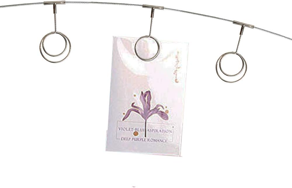 TFu Wall Hanging Photo Display, DIY Picture Photo Frame String with 12 Clips for Hanging Photos Notes and Artworks (Round Shape Clip)