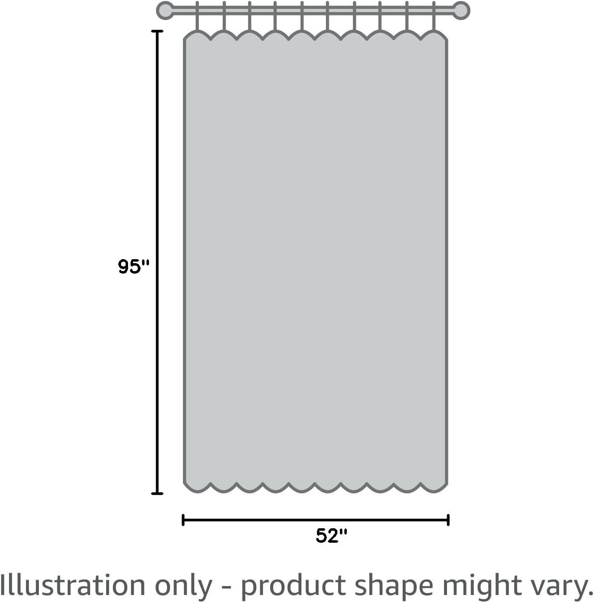 Window Light Gray Sheer Curtains 95 Inches Long 2 Panels Sheer Curtain Basic Rod Pocket Panel for Bedroom Children Living Room Yard Kitchen (Light Gray, 52" W x 95" L | 2 pcs)