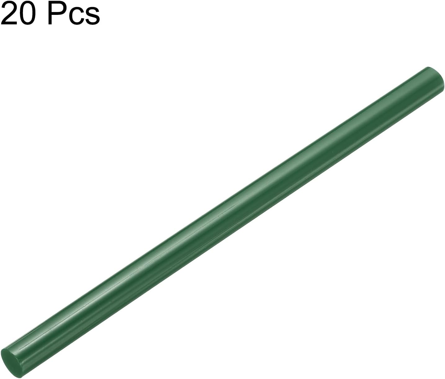 uxcell 20pcs Hot Glue Sticks for Glue Gun 11mm/0.43-inch x 8-inch Mini Hot Melt Adhesive Glue Stick Dark Green