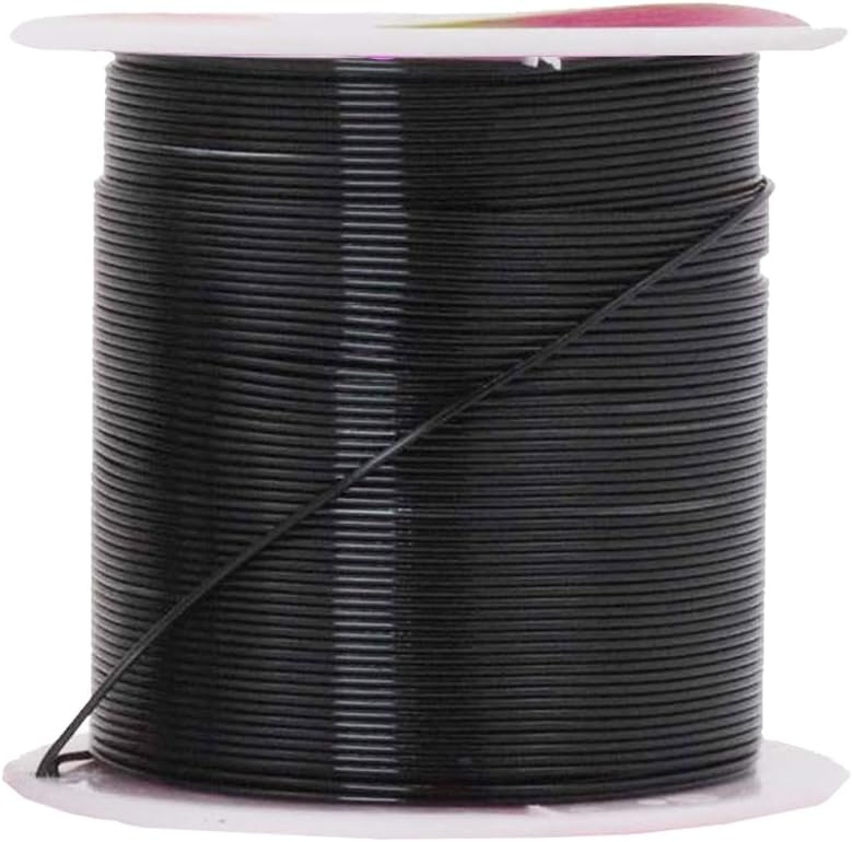 Mandala Crafts 22 Gauge Anodized Aluminum Craft Wire for Jewelry Making - 450 FT Colored Flexible Silver Black Gold Purple Red Kelly Green Wire - Bendable for Bonsai Armature Crafting Sculpting
