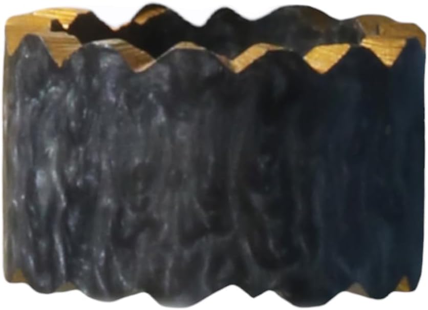 Epoxy Resin Napkin Holders for Cloth Napkins - 6 Pcs Elegant Napkin Holders for Dining Table Decor, Parties, Weddings & Holidays - Modern Tabletop Accessory (Black Gold) - CLEENTABLE