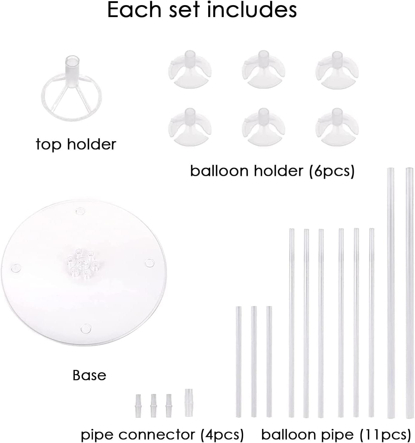 10 Sets of Balloon Stands for Table Balloon Stand Allowing Balloons To Float Without Helium Tank Balloon Holder Decorations for Birthday Party Wedding Festival Christmas