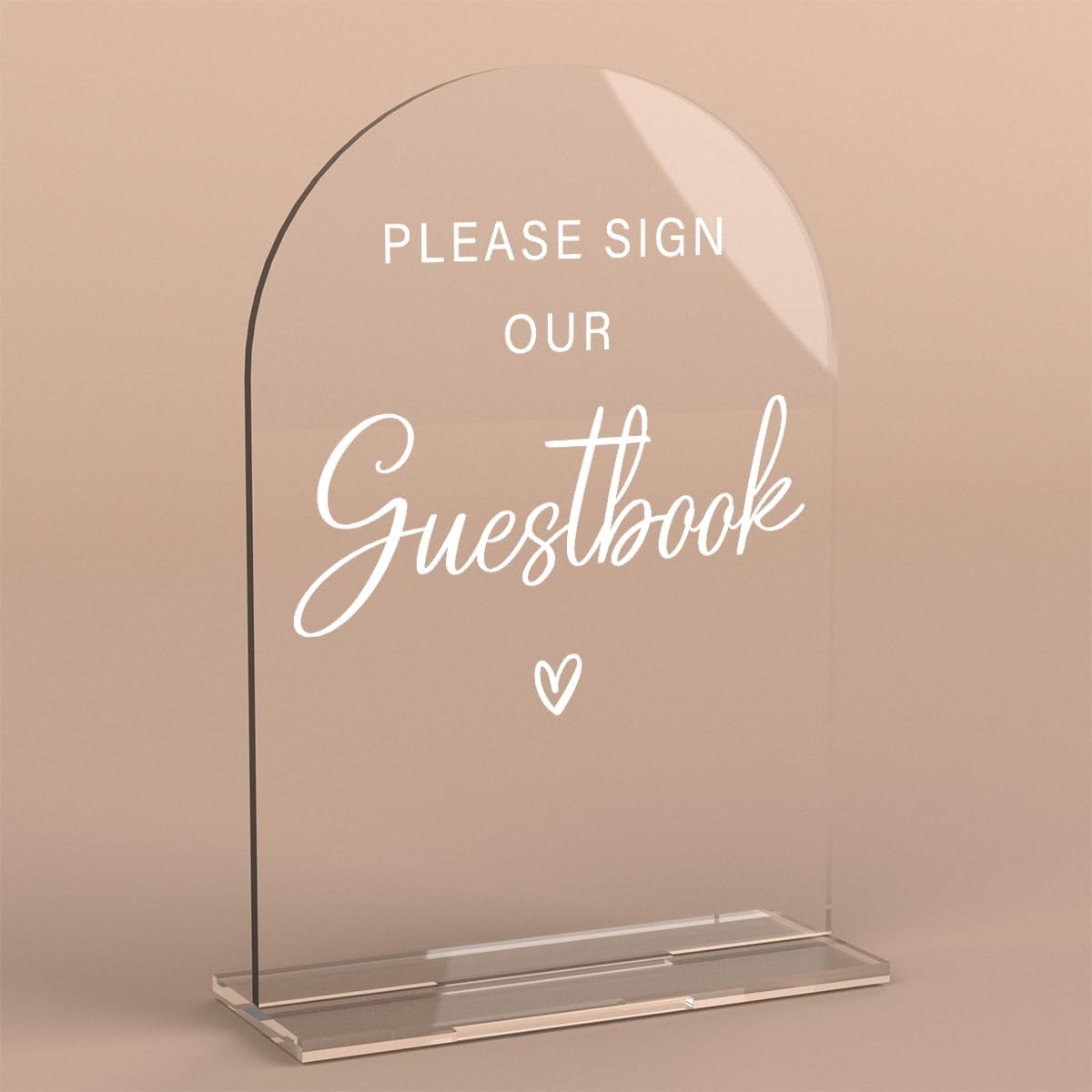 Acrylic Wedding Sign Please Sign Our Guestbook Wedding Signs for Ceremony Modern Calligraphy Arch Acrylic Table Top Sign for Wedding Reception and Event Party Table