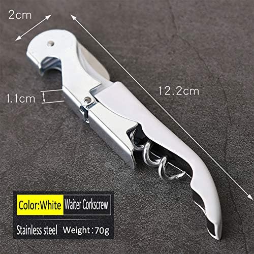 Professional Waiter Corkscrew Wine Openers Set, Heavy Duty Stainless Steel Hinges Wine Key for Restaurant Waiters, Sommelier, Bartenders