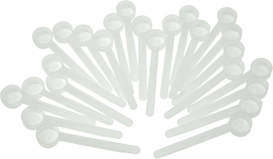 9 mL (9 CC) Long Handle Scoop for Measuring Coffee, Pet Food, Grains, Protein, Spices and Other Dry Goods (Pack of 100)