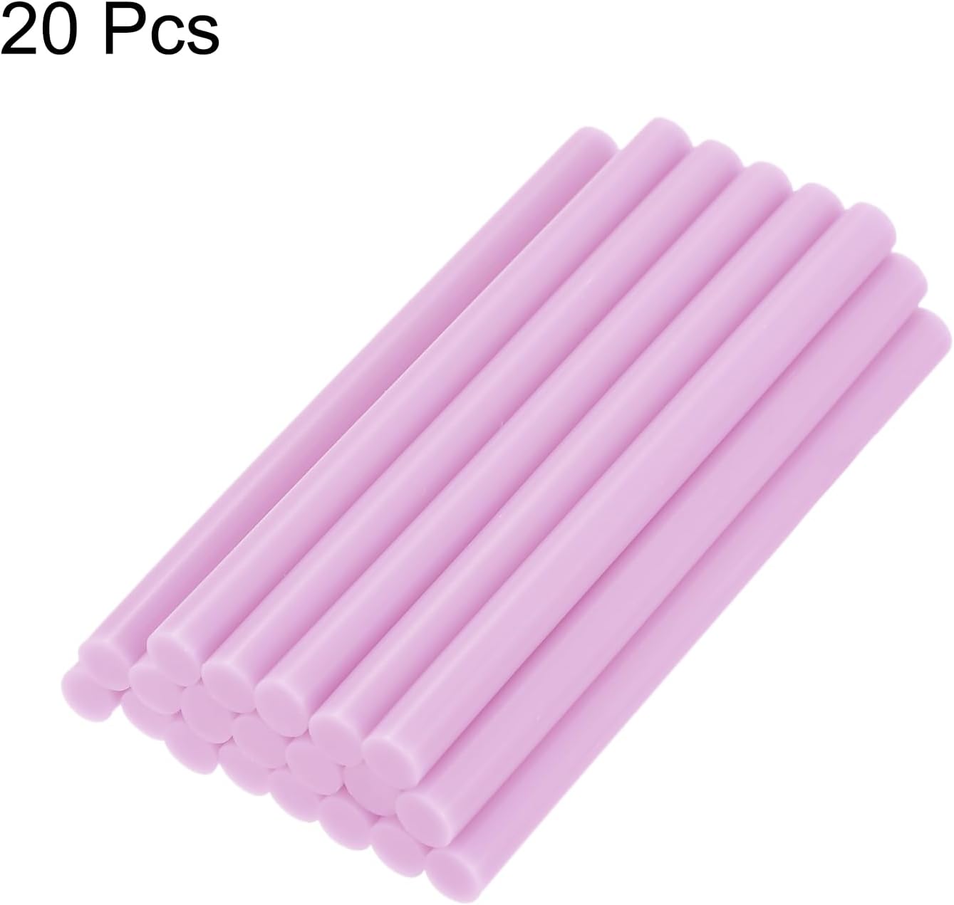 uxcell 20pcs Hot Glue Sticks for Glue Gun 7mm/0.27-inch x 4-inch Mini Hot Melt Adhesive Glue Stick Light Pink