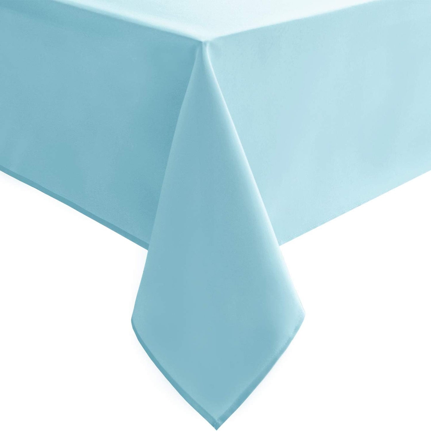 Hiasan Waterproof Tablecloth Rectangle - Washable Fabric Table Cloth for Dining Room Kitchen Birthday Party and Outdoor Use, Sky Blue, 30 x 60 Inch