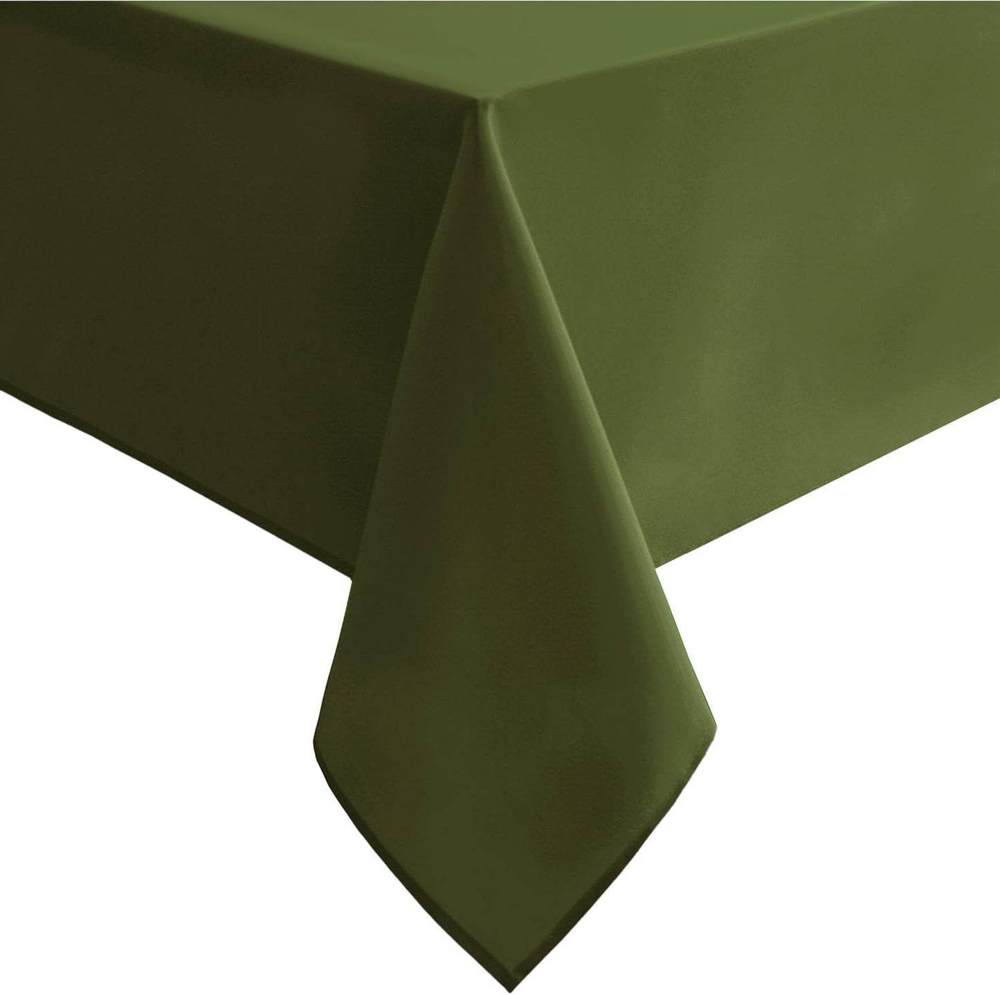 Hiasan Olive Green Rectangle Tablecloth - Waterproof Washable Polyester Fabric Table Cloth for Buffect Dining Birthday Party Wedding, 30 x 60 Inch