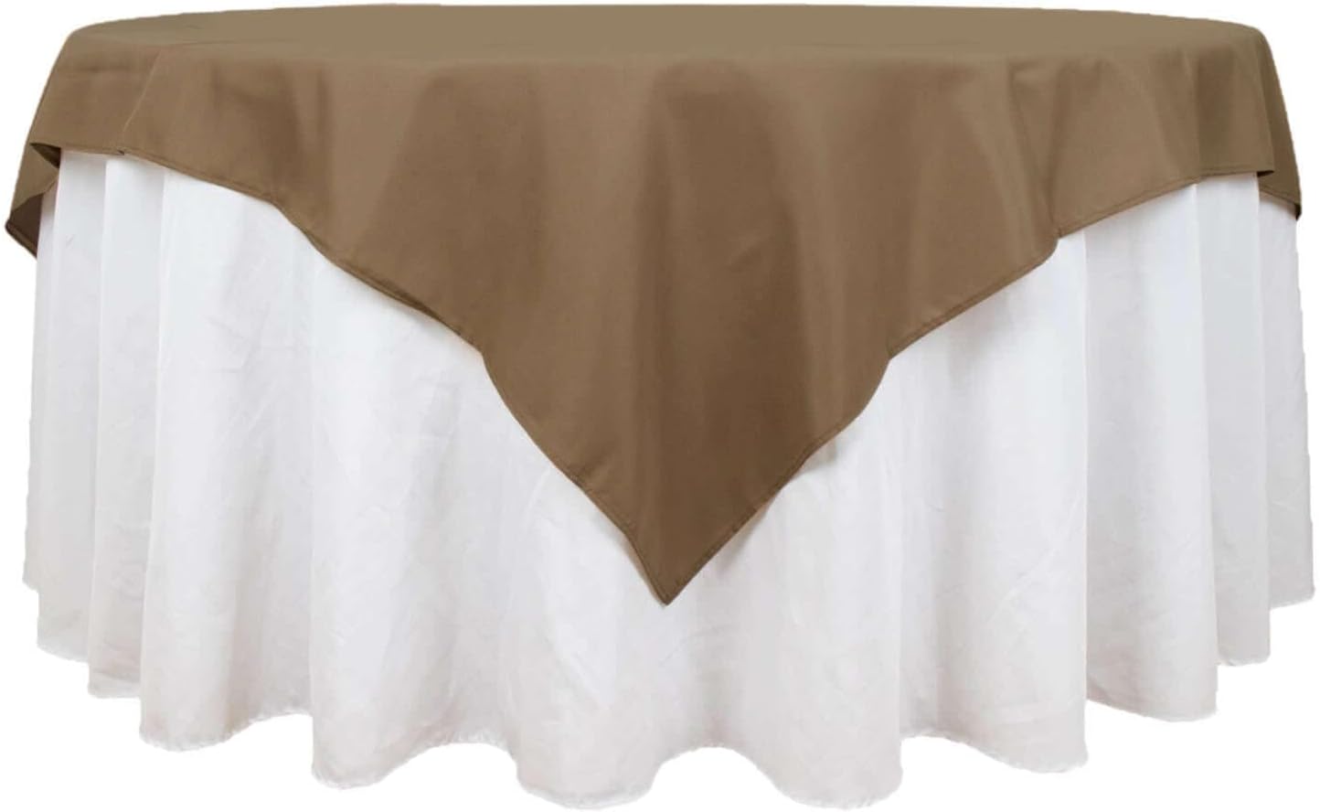 Efavormart 70" Square Linens Taupe Wholesale Linens Polyester Square Linen Tablecloth for Wedding Banquet Party Restaurant
