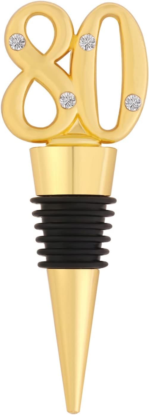 12 Pack 80th Birthday Favors For Guests 80 Years Old Wine Bottle Stoppers With Gift Box For 80th Wedding Anniversary Party Favors Souvenirs Decorations