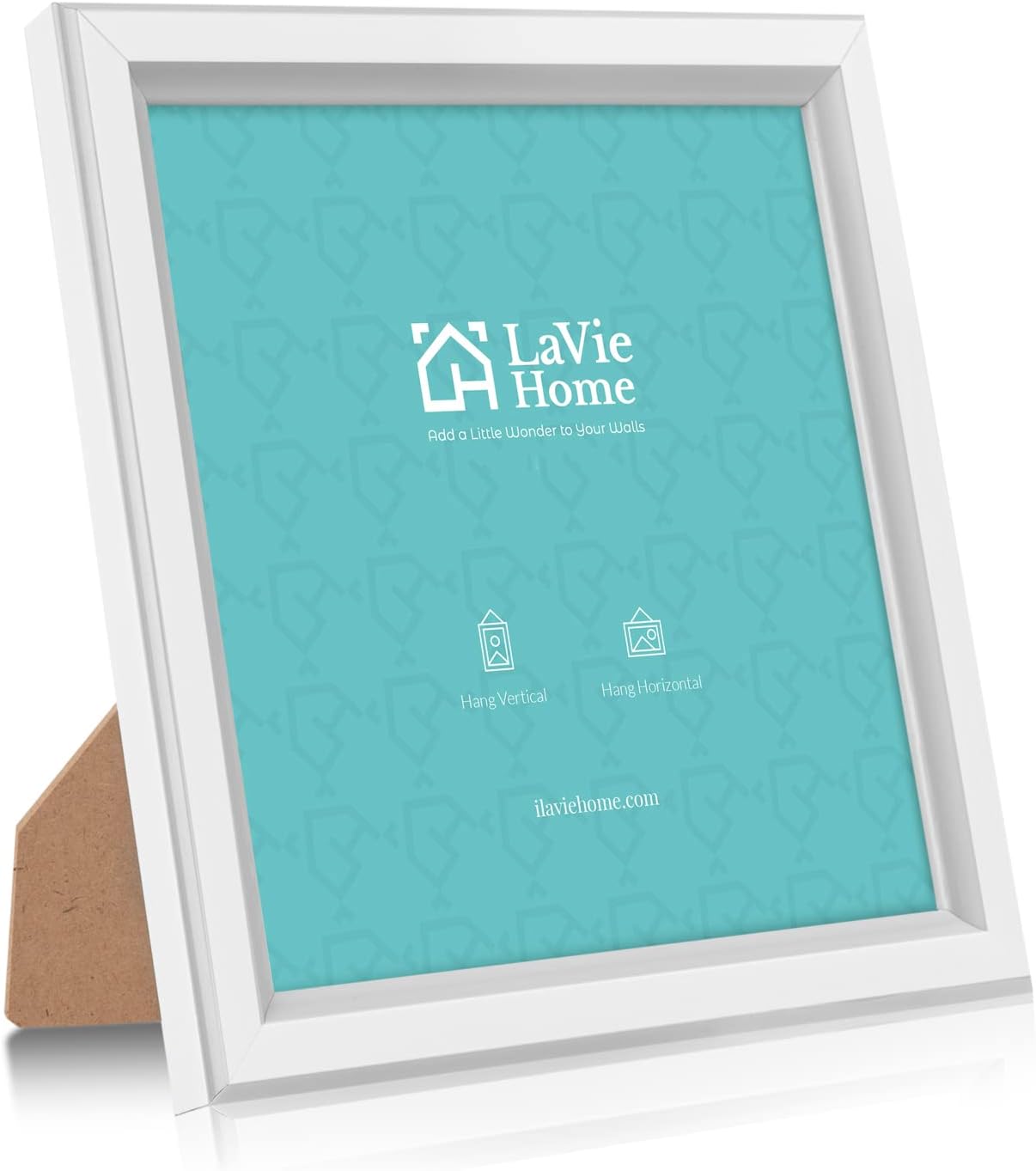 LaVie Home 5x5 Picture Frames (12 Pack, White) Simple Designed Photo Frame with High Definition Glass for Wall Mount & Table Top Display, Set of 12 Classic Collection