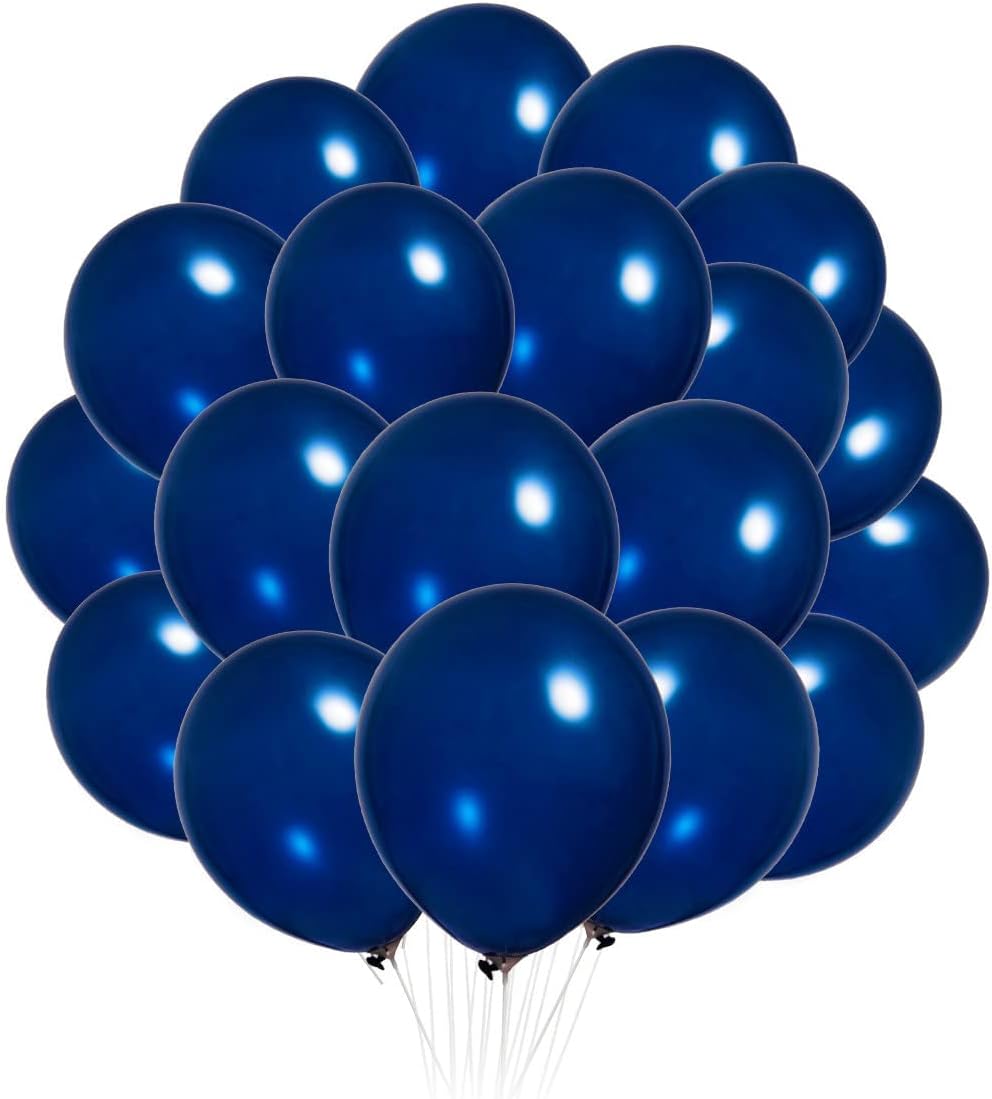 300 Pack Navy Blue Balloons 12 inch Royal Navy Latex Party Balloon Bulk for Various Party Events Decorations