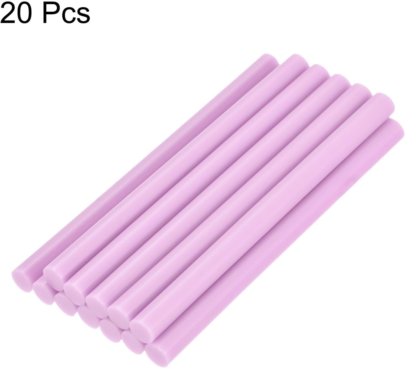 uxcell 20pcs Hot Glue Sticks for Glue Gun 11mm/0.43-inch x 8-inch Mini Hot Melt Adhesive Glue Stick Light Pink