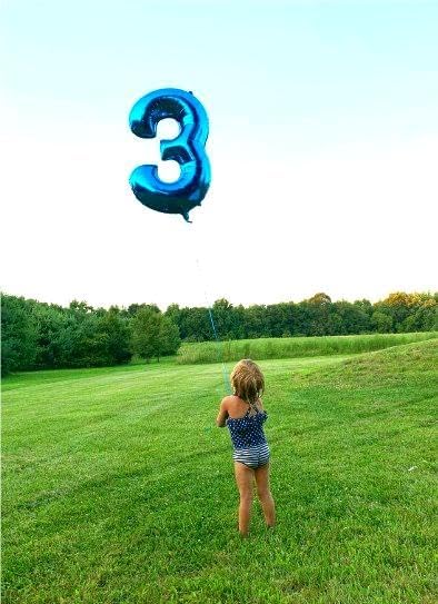 Navy Blue Jumbo Number 30 Balloon 40 Inch, Boy Girl 30 Birthday Supplies, Foil Helium 30 Birthday Giant Balloon, Mylar Blue Number Balloons Anniversary Decorations