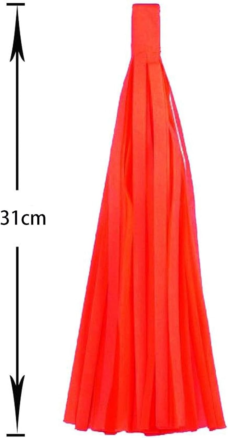 Aimto Red Blue and Yellow Tassel Garland Banner Paper Tassels for Party Decorations,Pack of 15