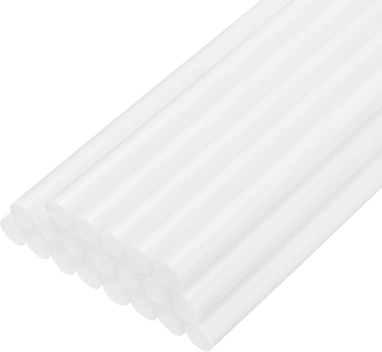 uxcell 20pcs Hot Glue Sticks for Glue Gun 11mm/0.43-inch x 8-inch Mini Hot Melt Adhesive Glue Stick White
