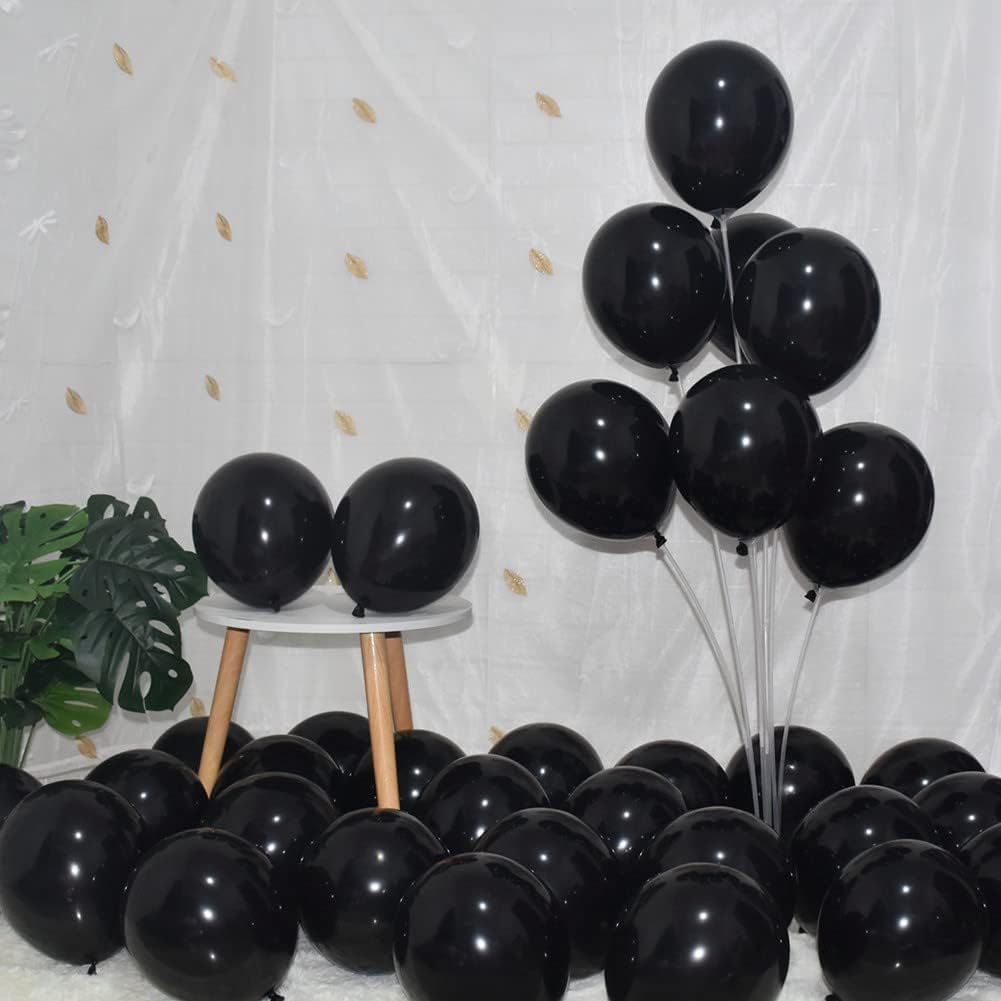 400 Pack Black Balloons, 5 Inch Black Latex Balloons Helium Balloons Party Decorations Supplies
