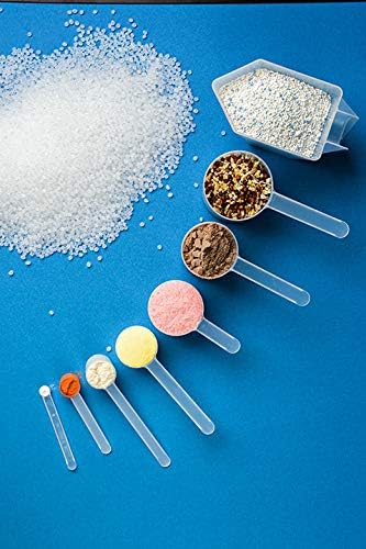 70 mL (2.37 Oz. | 4.73 Tablespoon) Long Handle Scoop for Measuring Coffee, Pet Food, Grains, Protein, Spices and Other Dry Goods (Pack of 5)