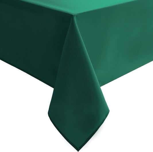 Hiasan Tablecloth for Rectangle Tables -Waterproof Spillproof & Wrinkle Resistant Washable Polyester Table Cloth for Dining/Party/Outdoor Picnic, Emerald Green, 70 x 140 inch