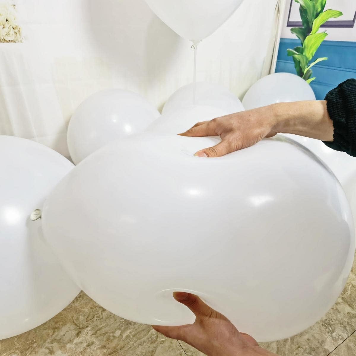 90 Pack White Balloons 18 inch White Latex Party Balloon Bulk for Various Party Events Decorations
