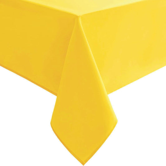 Hiasan Yellow Square Tablecloth - Spillproof and Waterproof Washable Table Cloth for Dining Room Kitchen Camping, 30 x 30 Inch
