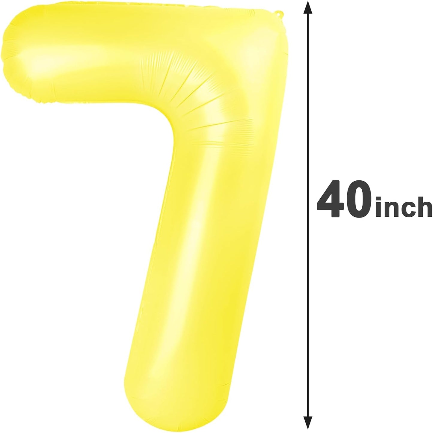 Macaron Yellow Number Balloon 7